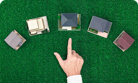 タイプの違うお家を同時見学が可能。