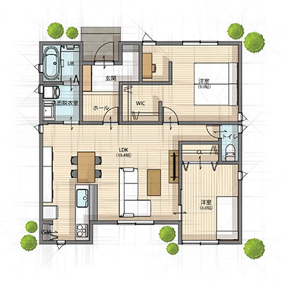 北24.38坪　平屋