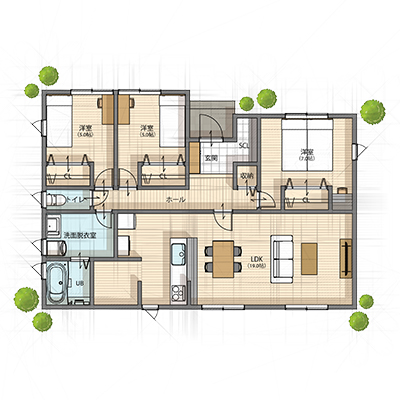 北27.72坪　平屋